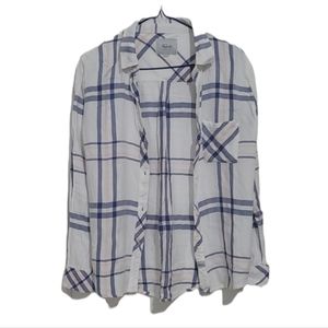 Rails Hunter Indigo Powder Blush Button Down Shirt